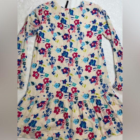 Pepe Jeans floral Ruffled Bishop Sleeve Dress size M - Picture 11 of 14